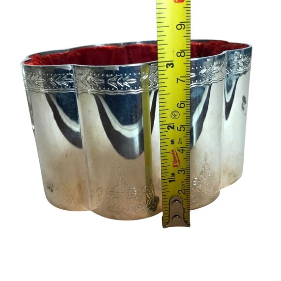 Silver Plated Godinger Jewelry Box With Red Velvet Lining - Picture 8 of 10